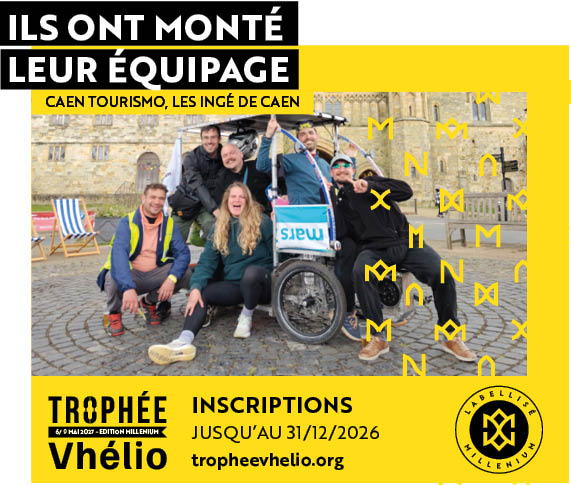 Équipage Caen Tourismo et les Ingé de Caen lors du Trophée Vhélio 2026