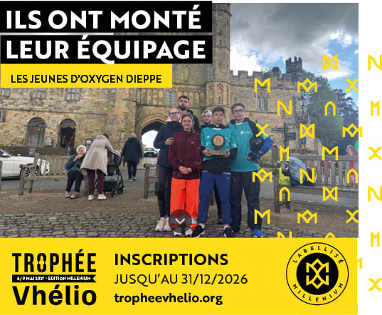 Équipage Les jeunes d’Oxygen Dieppe lors du Trophée Vhélio 2026